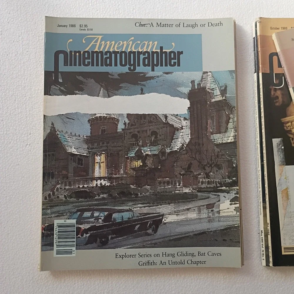 Lot of 5 American Cinematographer Magazines Vintage Years‎ 85, 86, 95